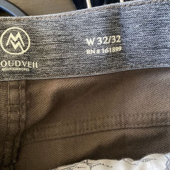 Cloudveil Wayfarer Green Trail Pants Men's size 32x32 Modern Straight Fit Gorp - Picture 6 of 7